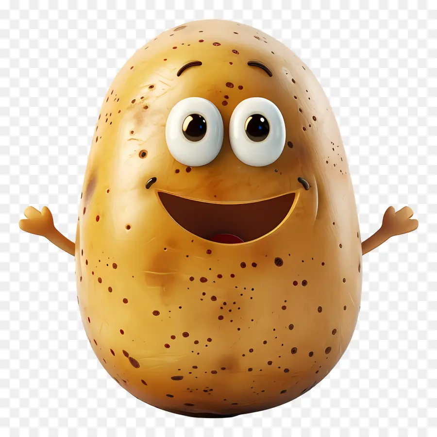 Batata De Desenho Animado，Sorrindo PNG