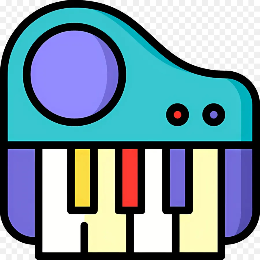 Teclado Musical，Teclado Colorido PNG