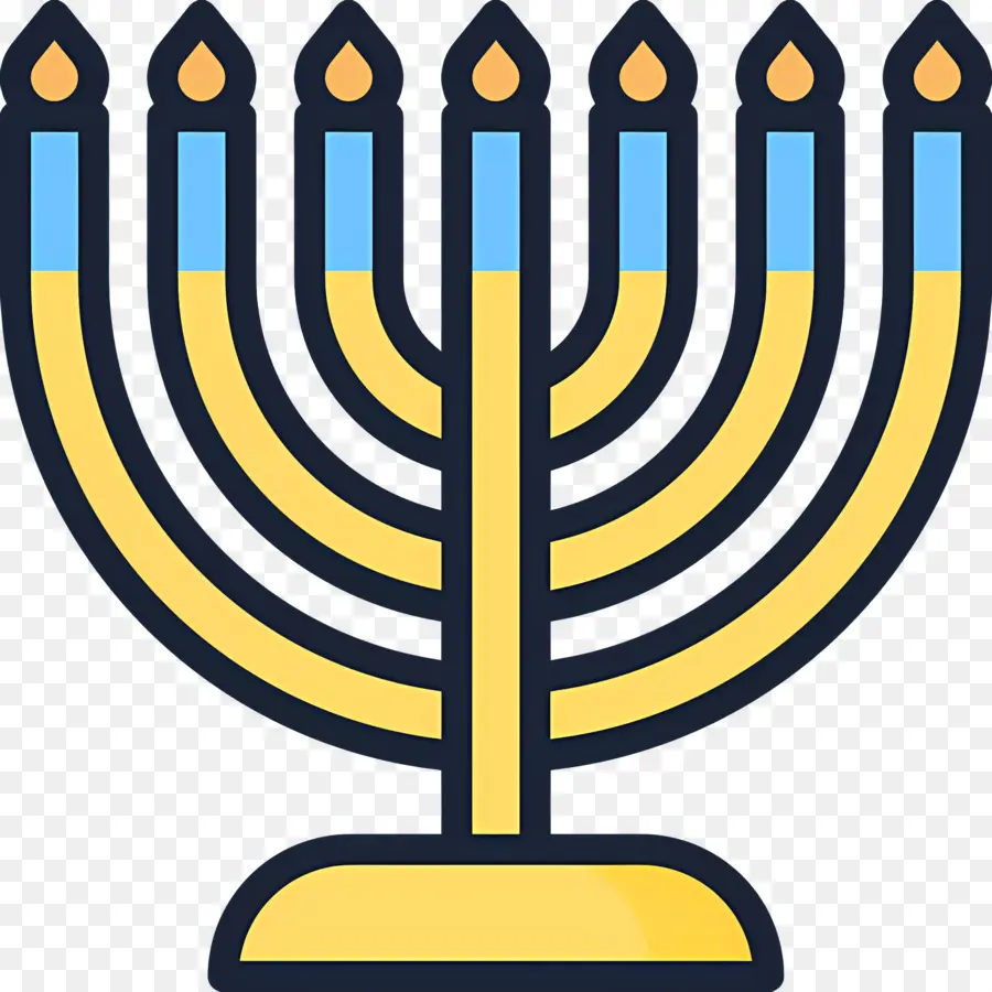 Menorá De Hanukkah，Menorá PNG