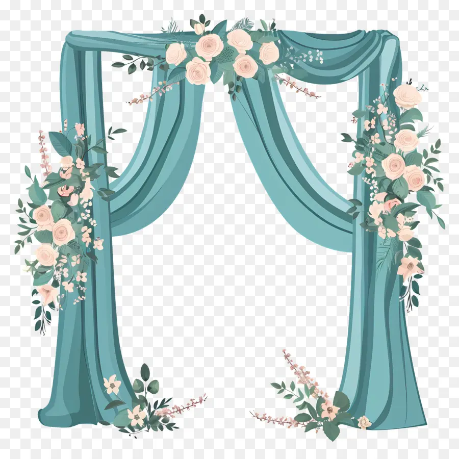 Arco De Casamento，Arco Floral Rosa PNG