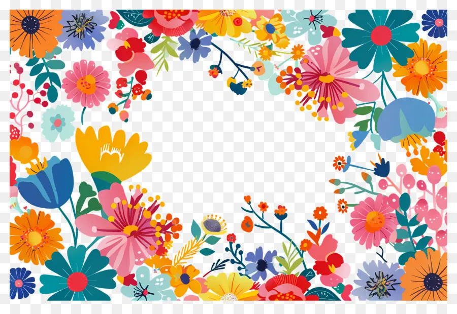 Moldura Floral，Moldura Floral Delicada PNG