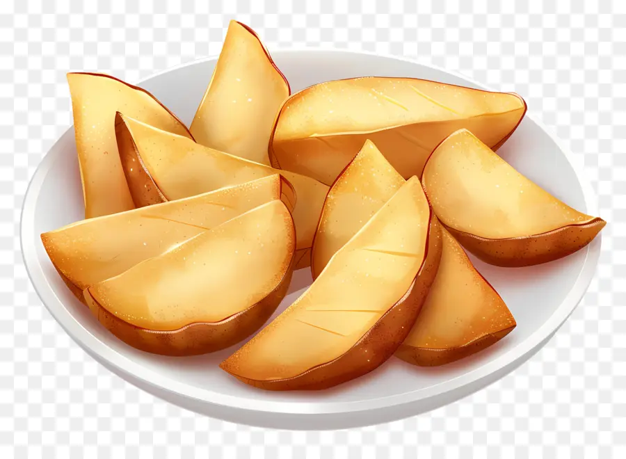 Fatias De Batata，Lanche PNG