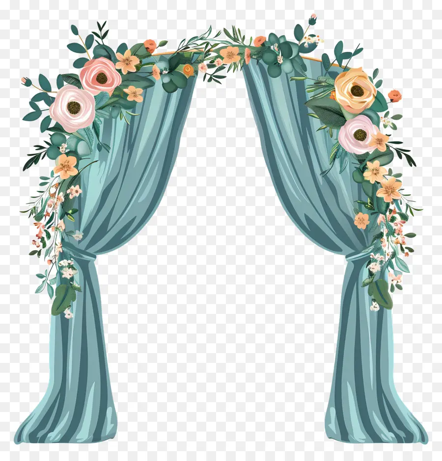 Arco De Casamento，Arco Floral Rosa PNG