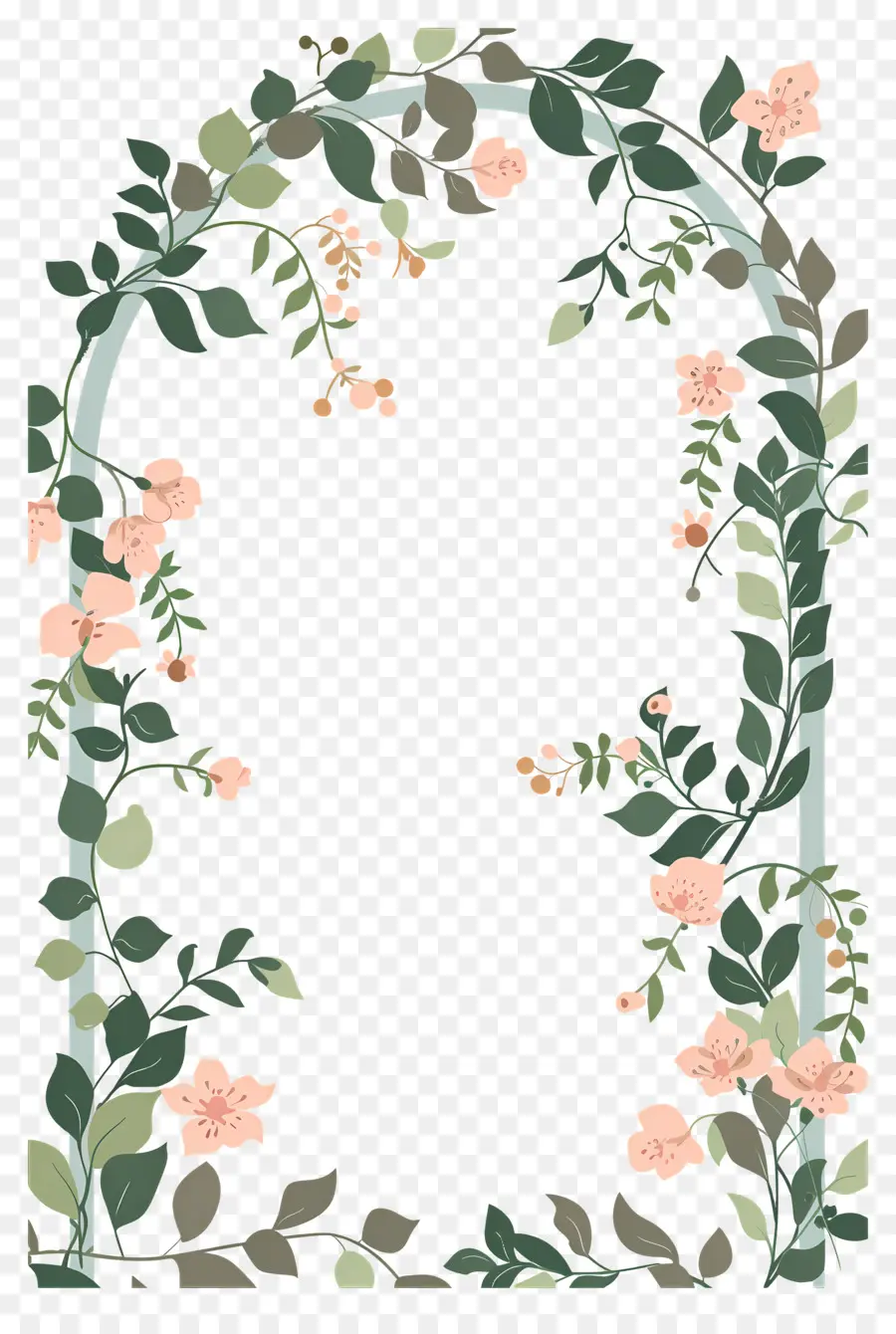 Arco De Flores，Arco Floral Com Rosas Cor De Rosa PNG