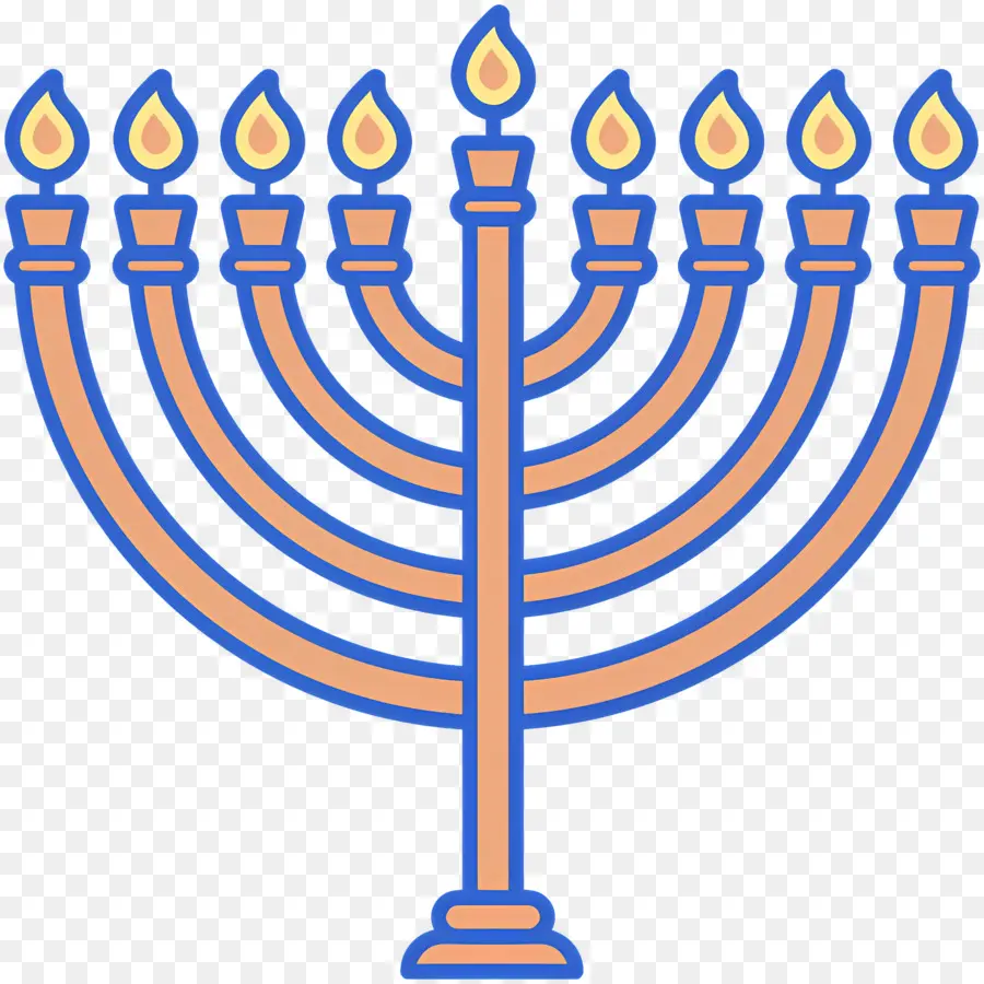 Menorá De Hanukkah，Menorá PNG