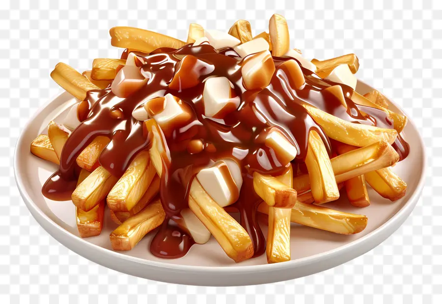 Poutine，Coalhada De Queijo PNG