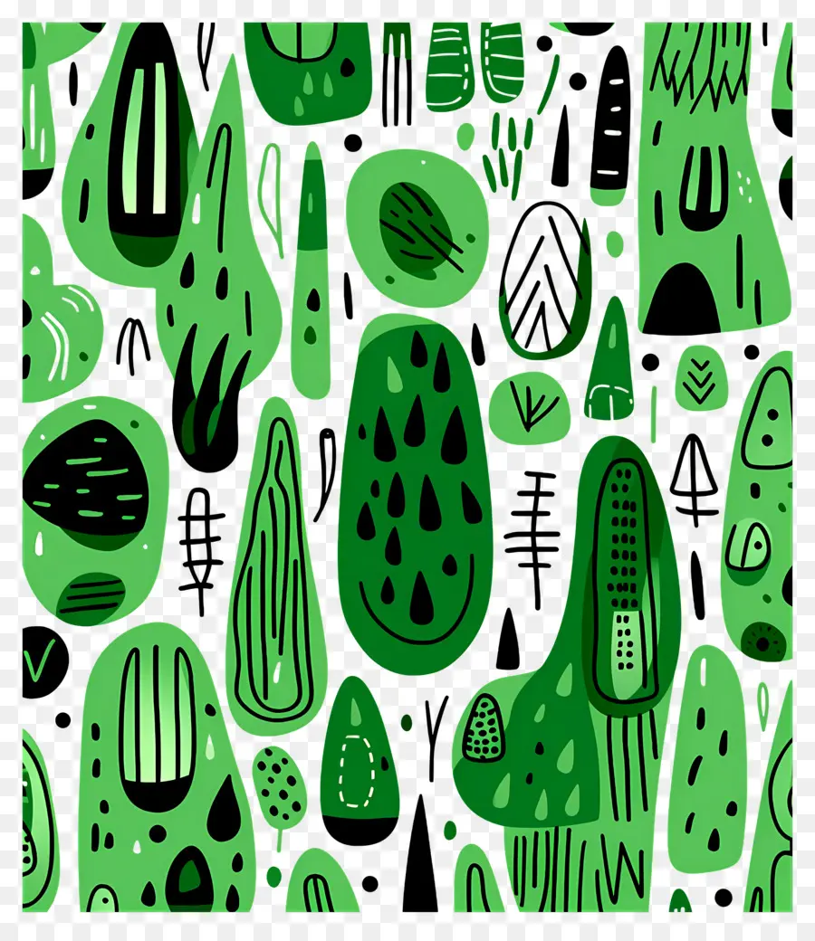 Fundos Abstratos，Formas Verdes Abstratas PNG