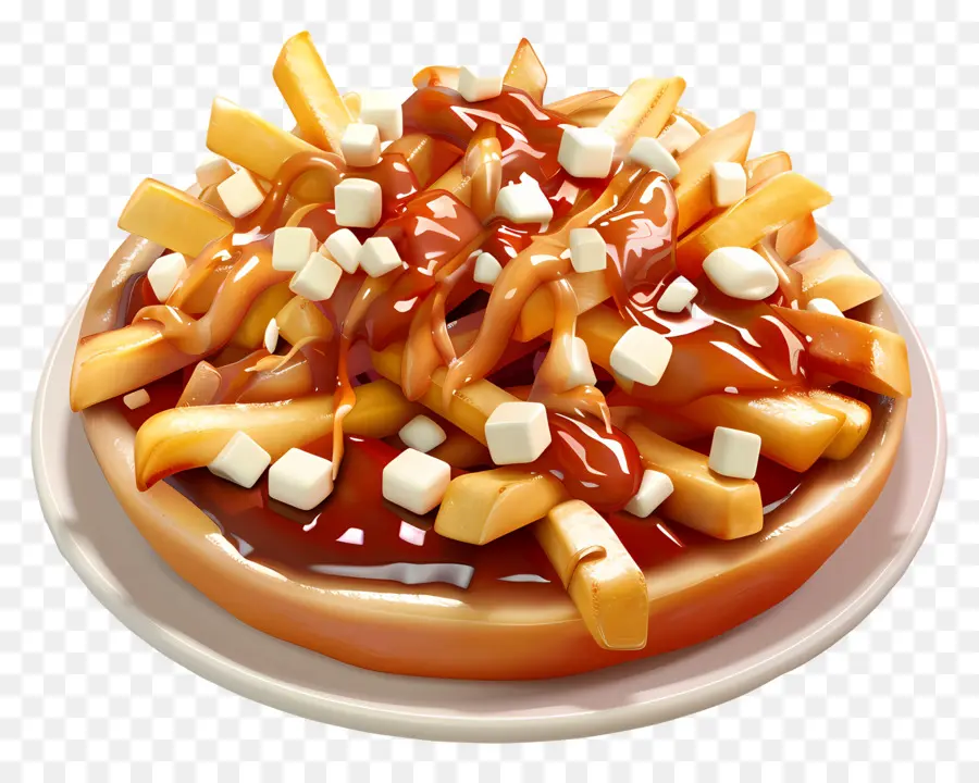 Poutine，Coalhada De Queijo PNG