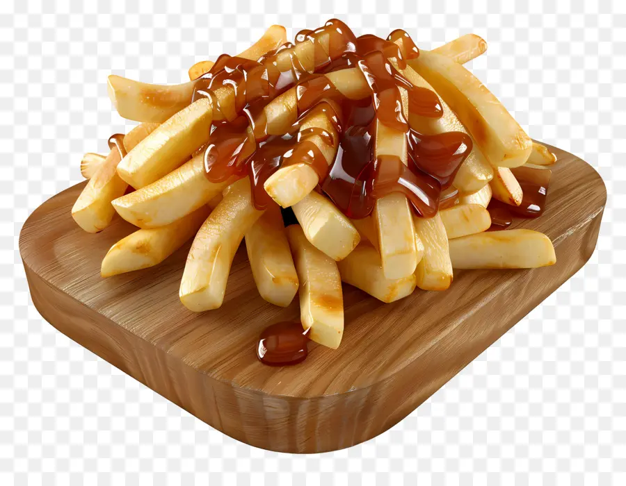 Poutine，Poutine Com Molho PNG