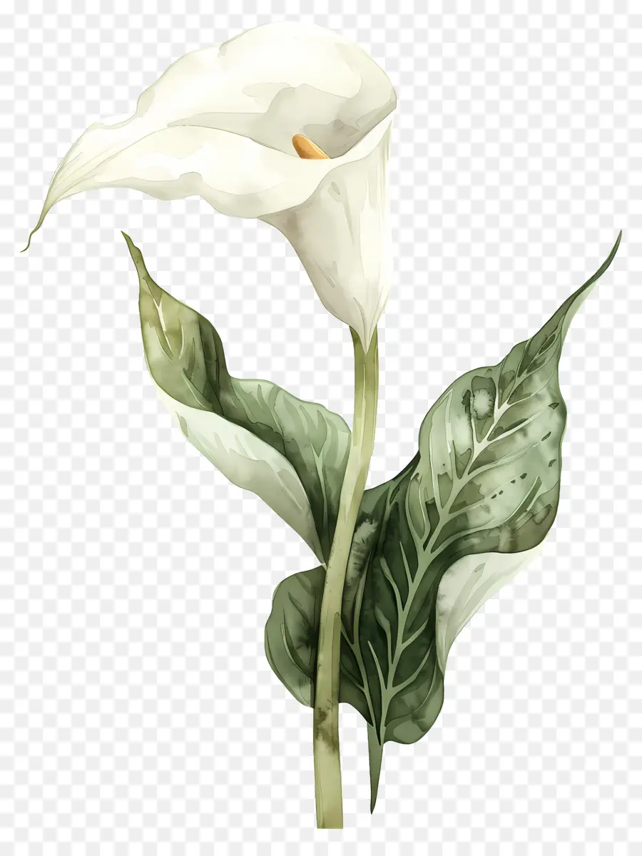 Calla Lírio，Lírio De Calla Branco Único PNG