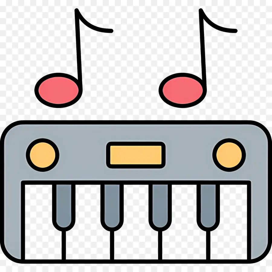 Teclado Musical，Teclado Cinza PNG