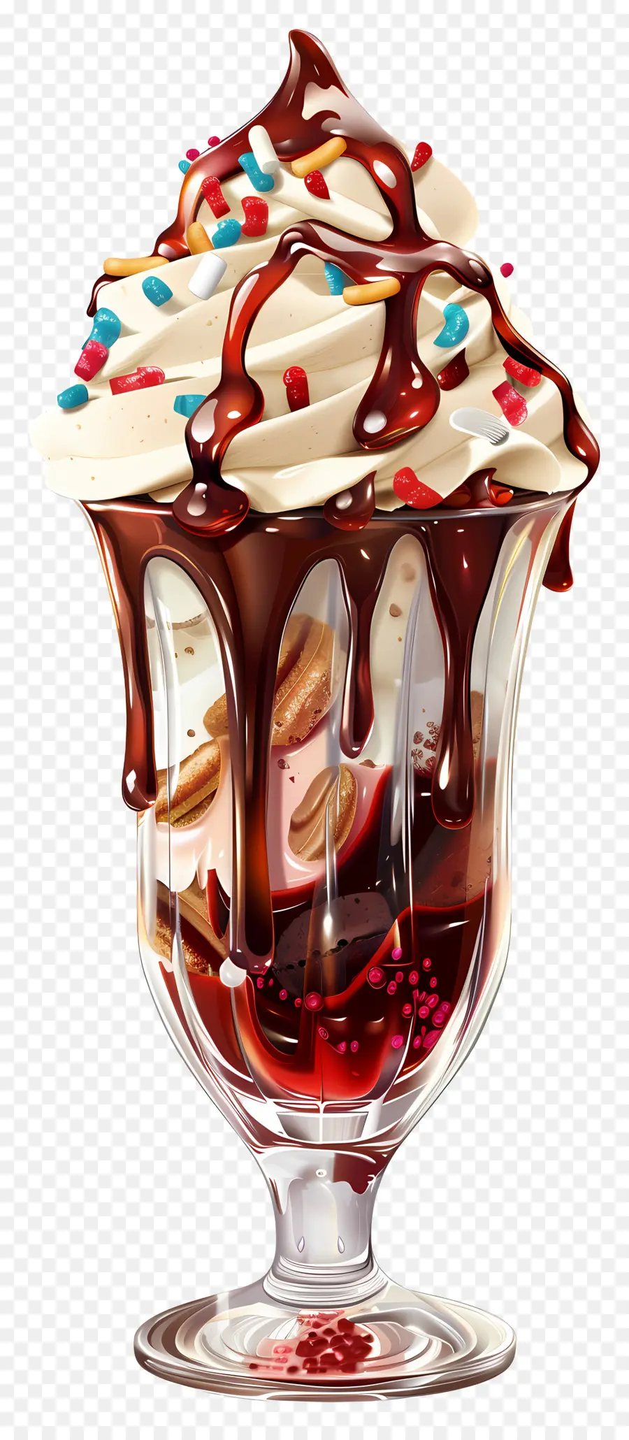 Sundae De Sorvete，Sundae De Chocolate PNG