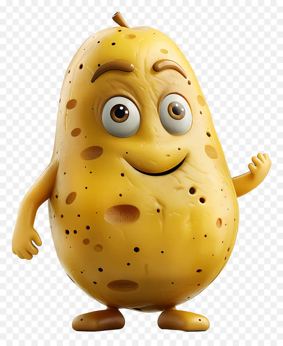 Batata De Desenho Animado，Sorrindo PNG