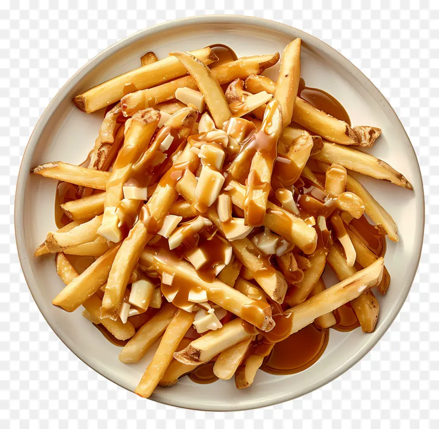 Poutine，Coalhada De Queijo PNG