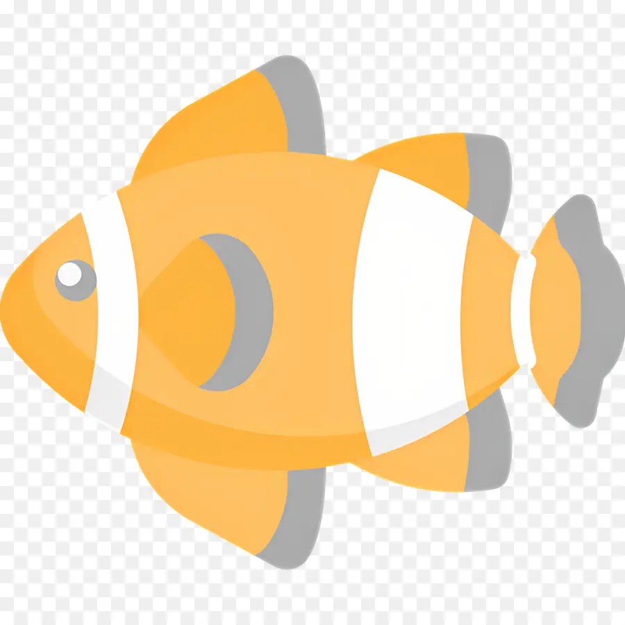 Peixe Tropical，Peixe Amarelo E Branco PNG