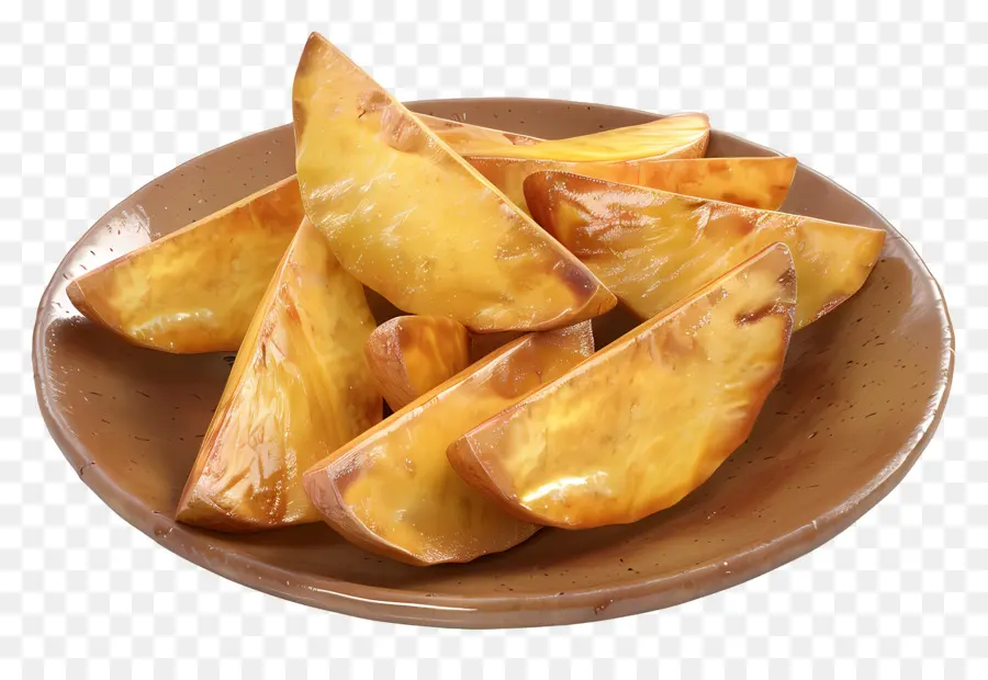 Fatias De Batata，Fatias De Batata Dourada PNG