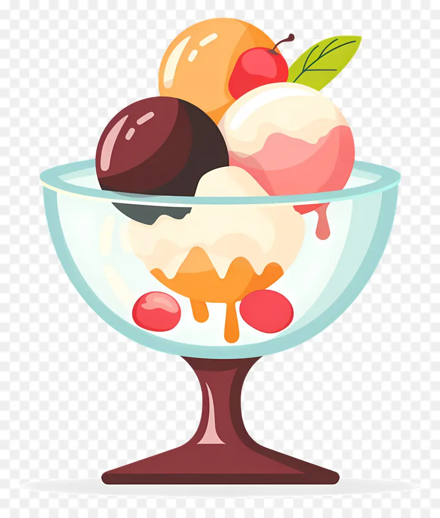 Sundae De Sorvete，Tigela De Sorvete PNG