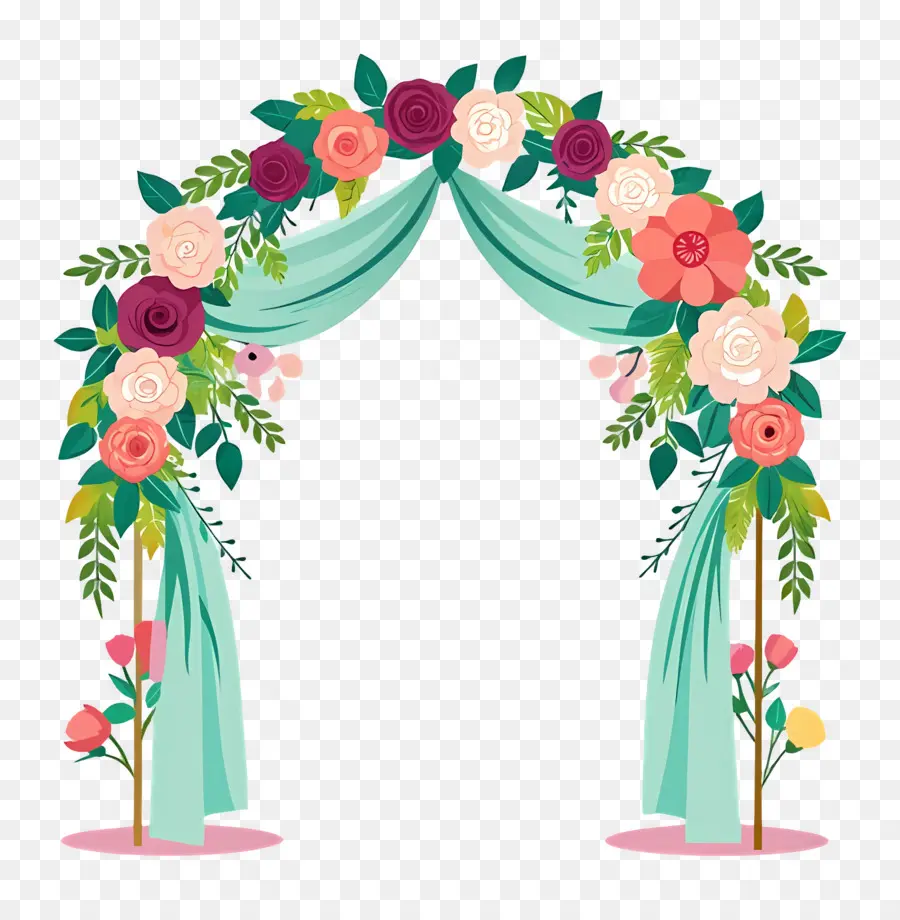 Arco De Casamento，Arco Floral PNG