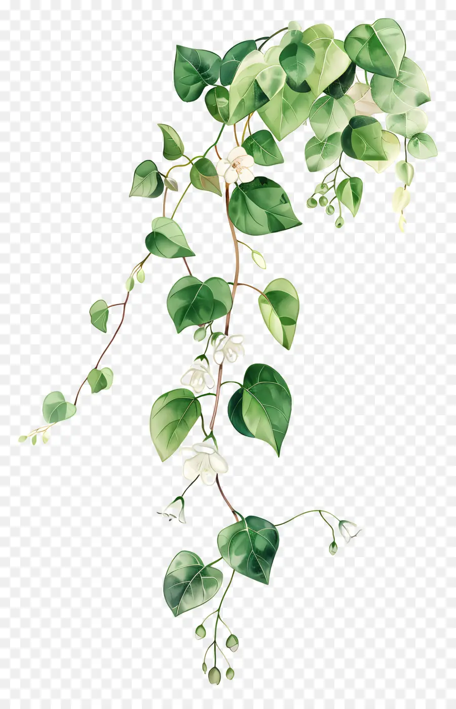 Planta Trepadeira，Folhas Verdes PNG