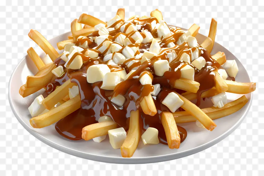 Poutine，Coalhada De Queijo PNG