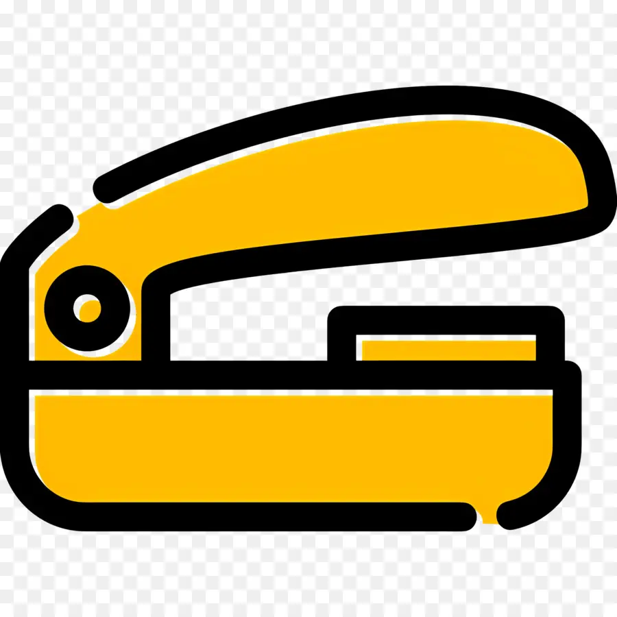 Grampeador，Grampeador Amarelo PNG