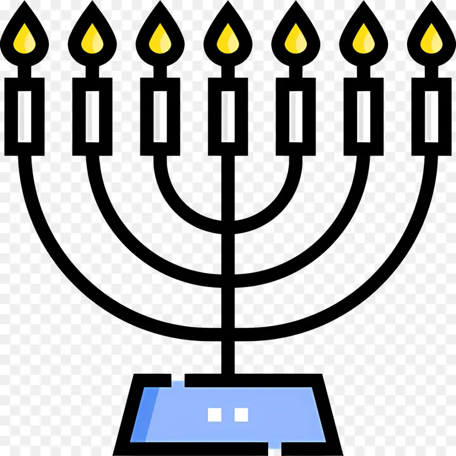 Menorá De Hanukkah，Menorá PNG