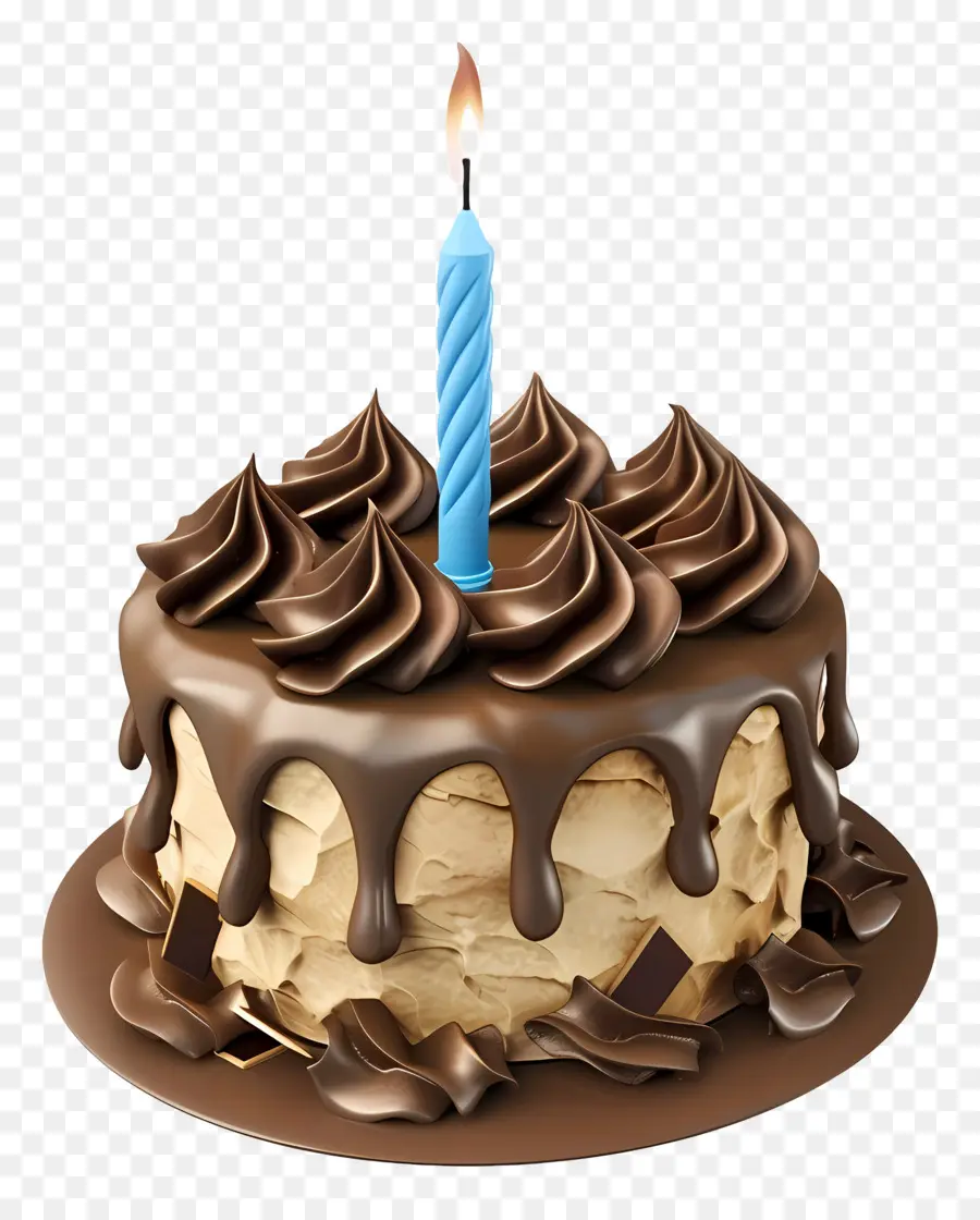 Bolo De Aniversário 3d，Bolo De Chocolate PNG