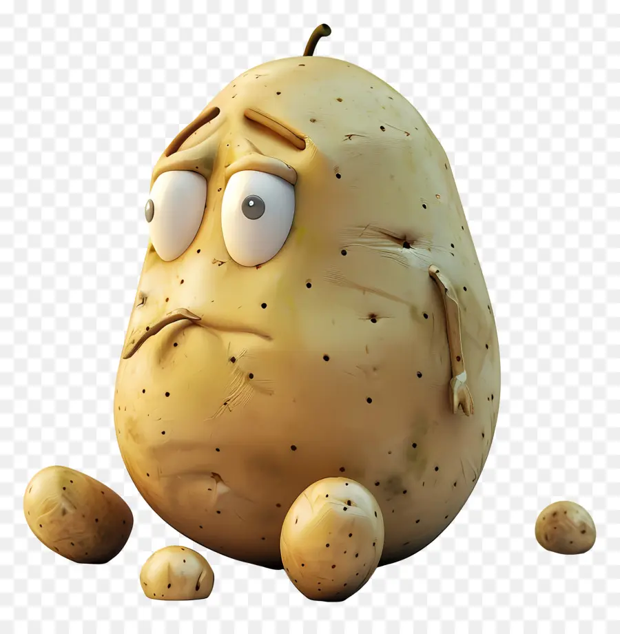 Batata De Desenho Animado，Batata Triste PNG