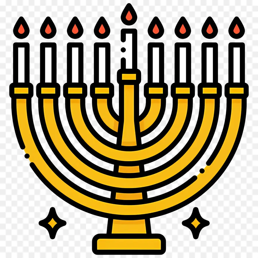 Menorá De Hanukkah，Menorá PNG