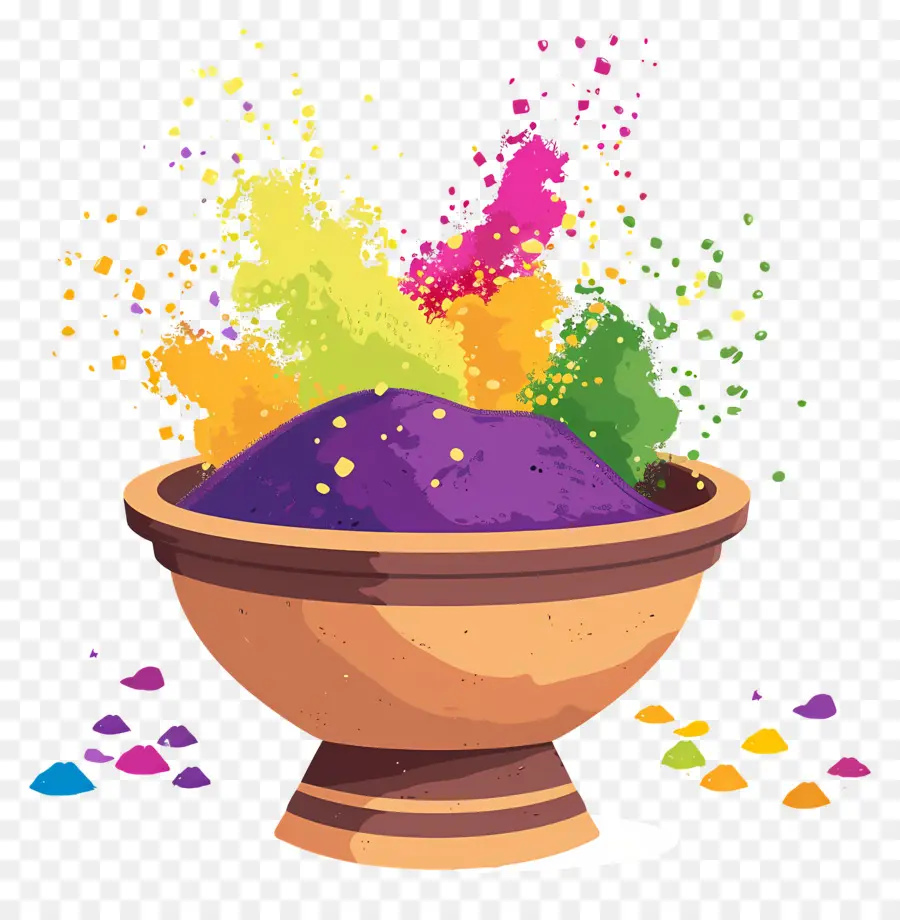 Fundo Holi，Pó Colorido PNG