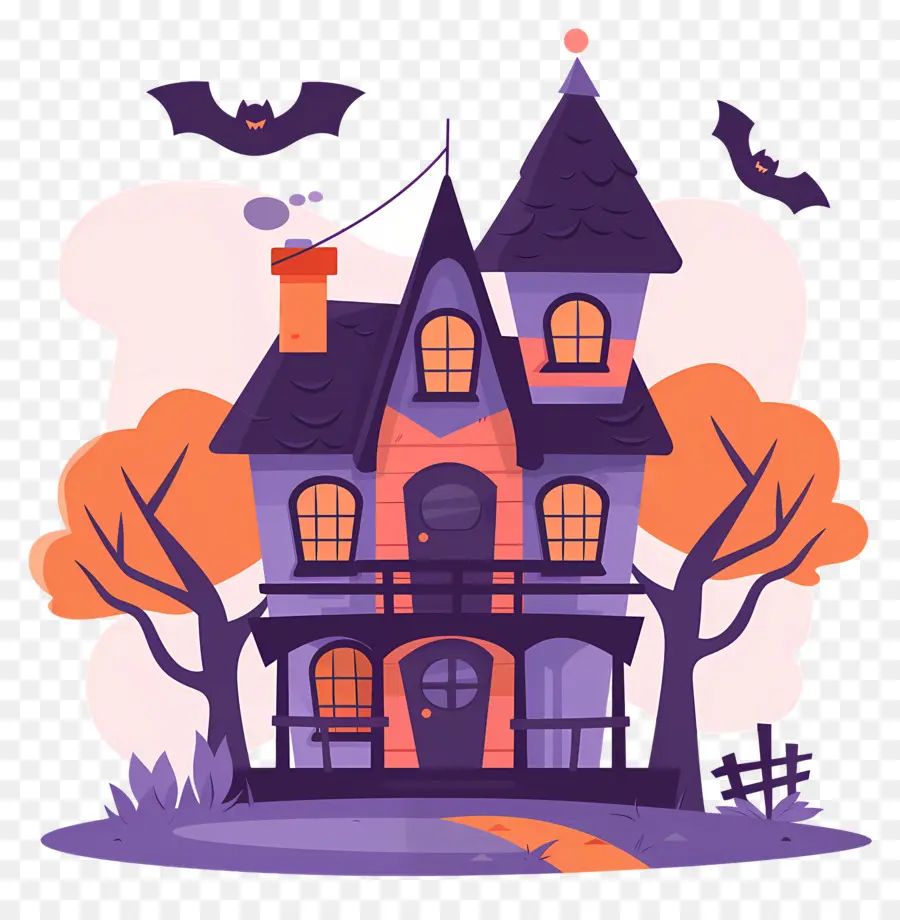 Casa De Halloween，Casa Fantasma PNG