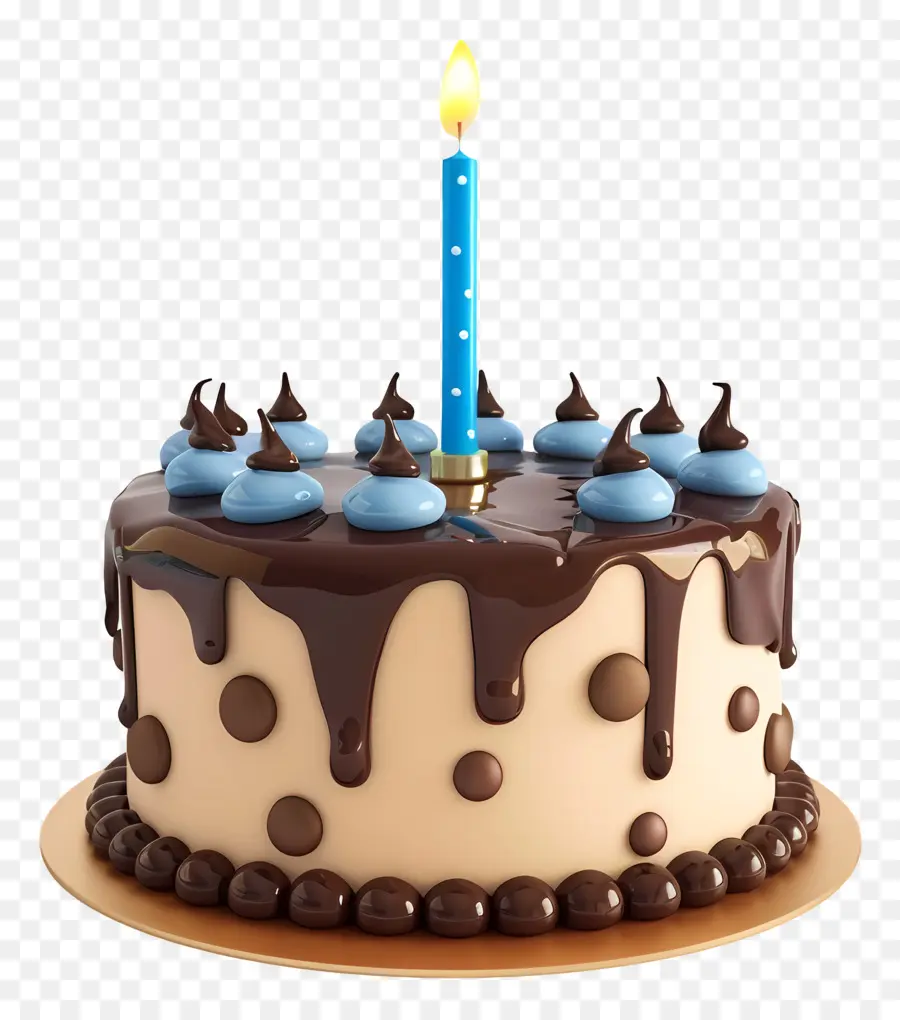 Bolo De Aniversário 3d，Bolo De Chocolate PNG