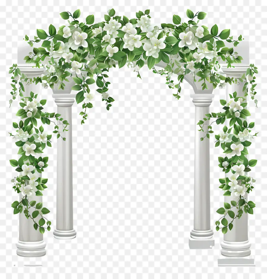 Arco De Casamento，Arco De Coluna Branca PNG