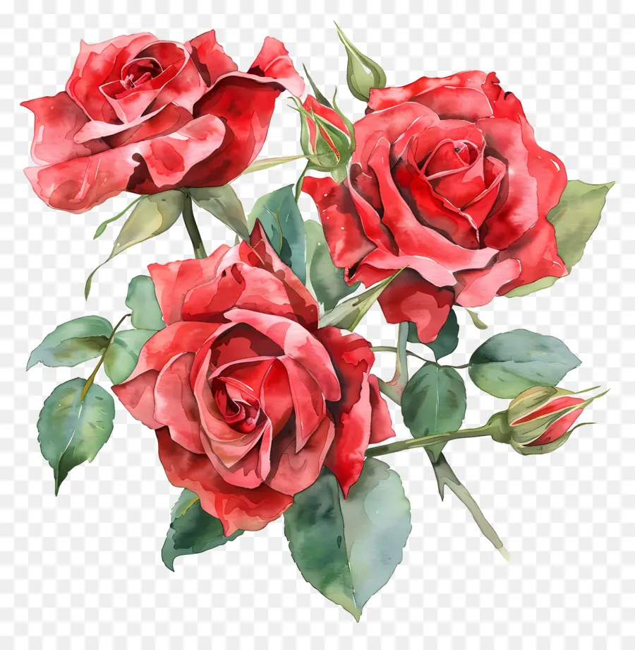 Flor Rosa，Rosas Coloridas PNG