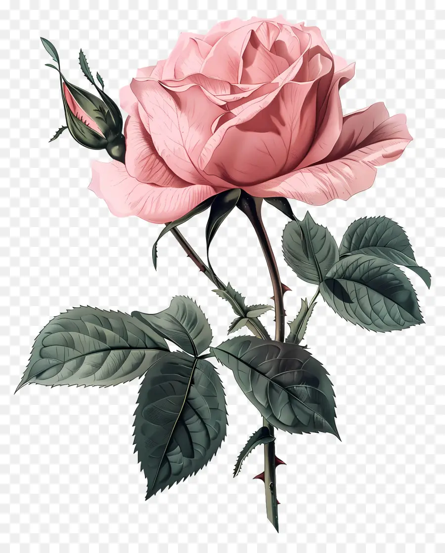 Flor Rosa，Rosa Vermelha PNG