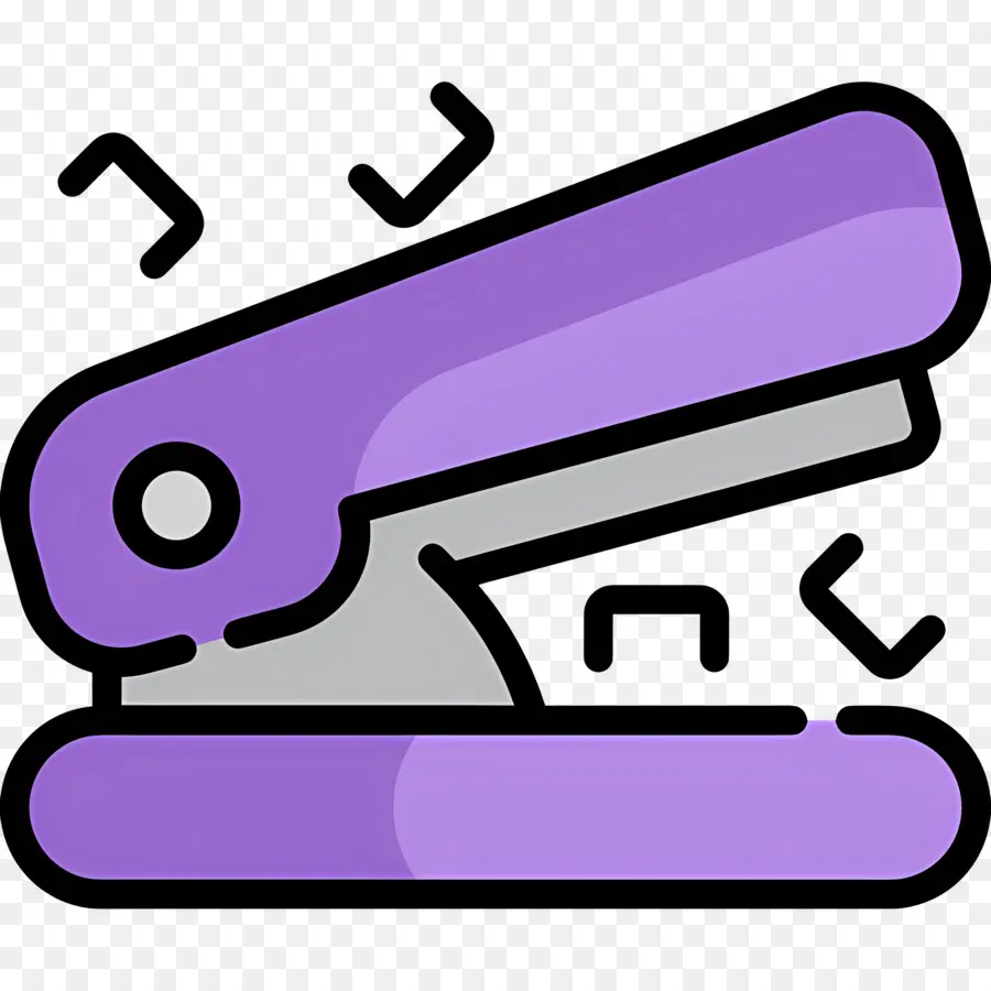 Grampeador，Grampeador Roxo PNG