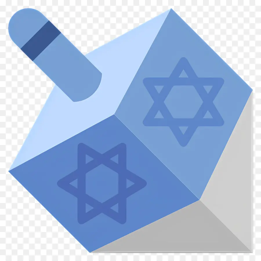 Hanukkah Dreidel，Dreidel Com Estrela De David PNG