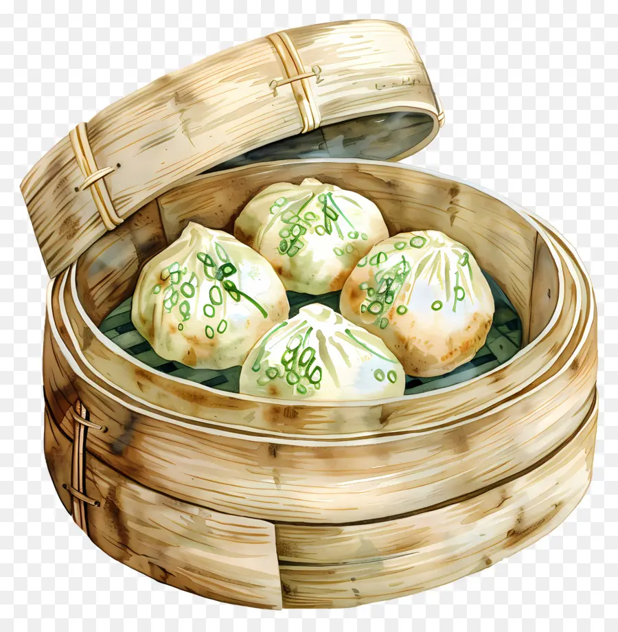 Comida Chinesa，Pães Cozidos No Vapor PNG