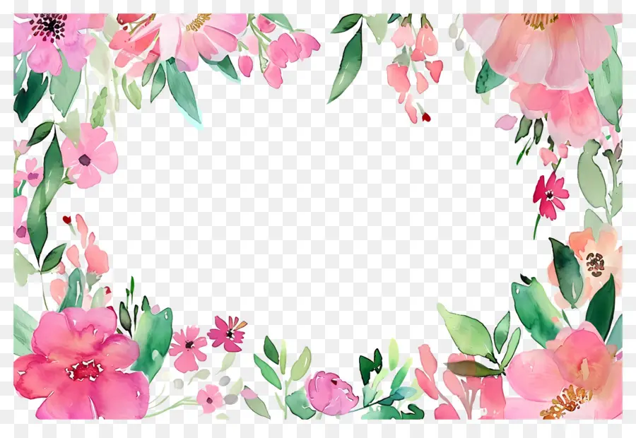 Fundo Floral，Moldura Floral PNG