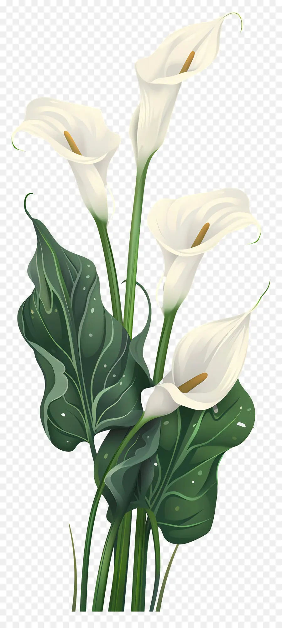 Calla Lírio，Branco PNG