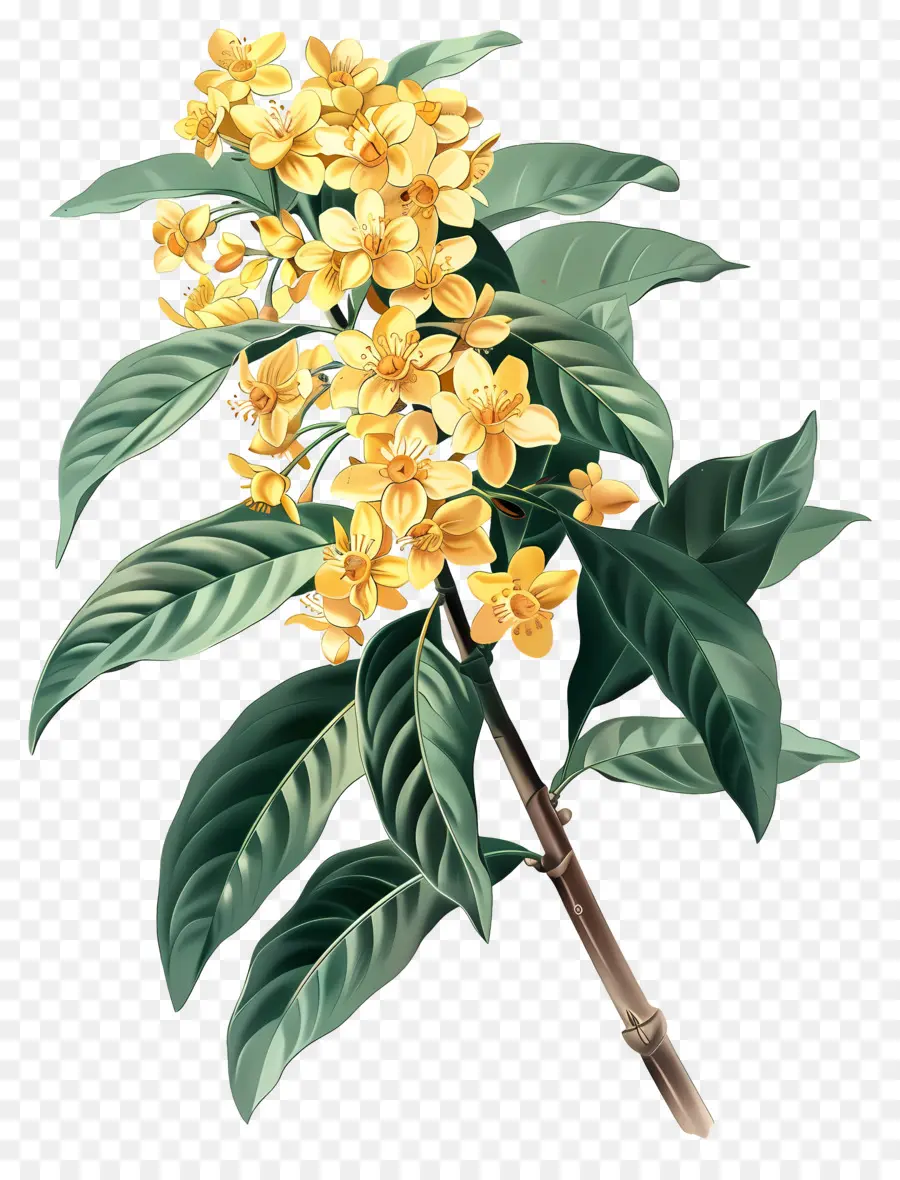 Flor De Osmanthus，Flores Amarelas PNG