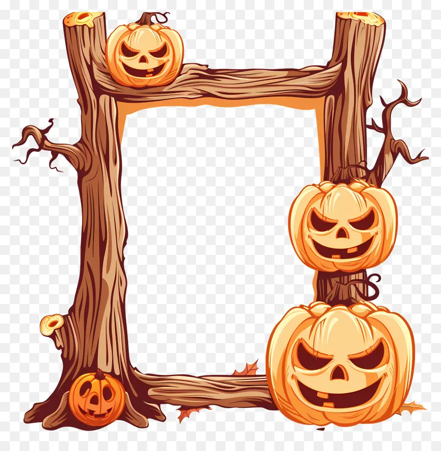 Moldura De Halloween，Abóbora PNG