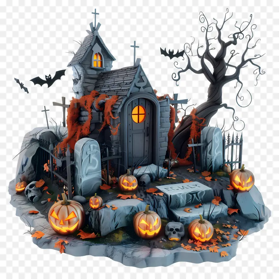 Cemitério De Halloween，Cemitério PNG