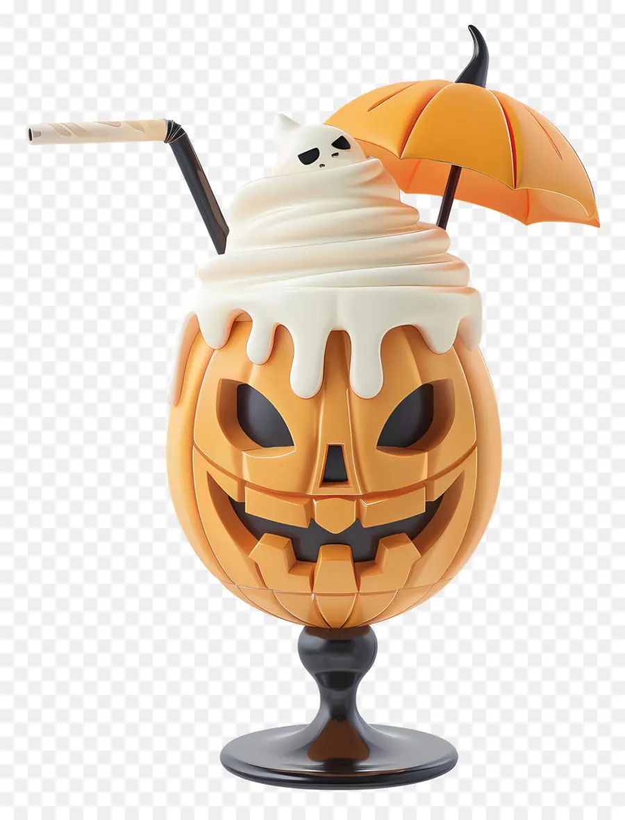 Batido De Halloween，Milk Shake De Abóbora PNG