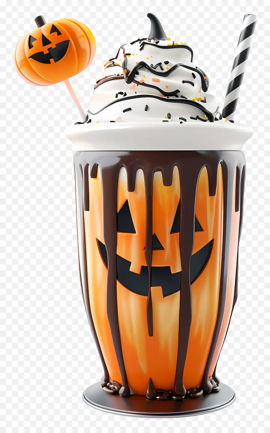 Batido De Halloween，Milk Shake De Abóbora PNG