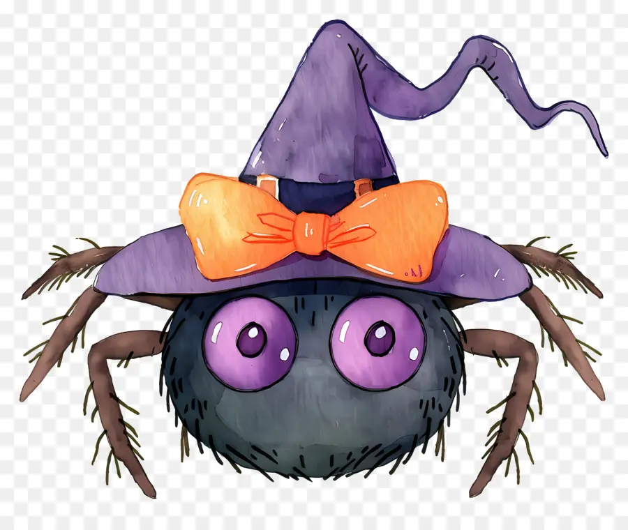 Aranha De Halloween，Aranha Com Chapéu PNG