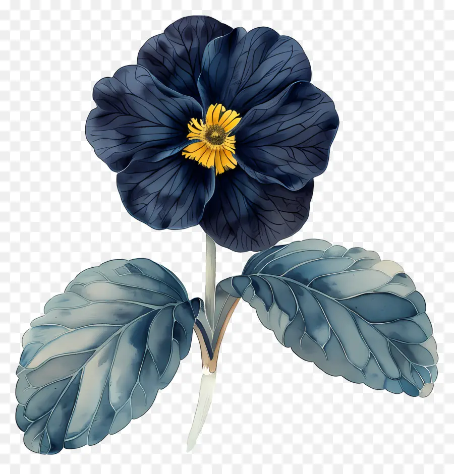 Flores Vintage，Flor Azul PNG