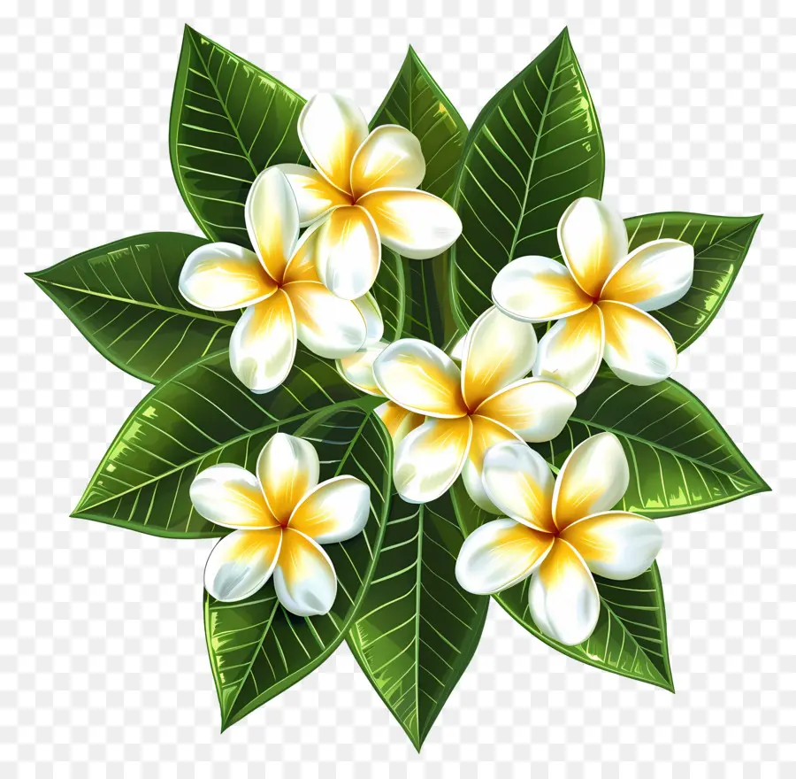 Flor De Frangipani，Guirlanda Floral PNG