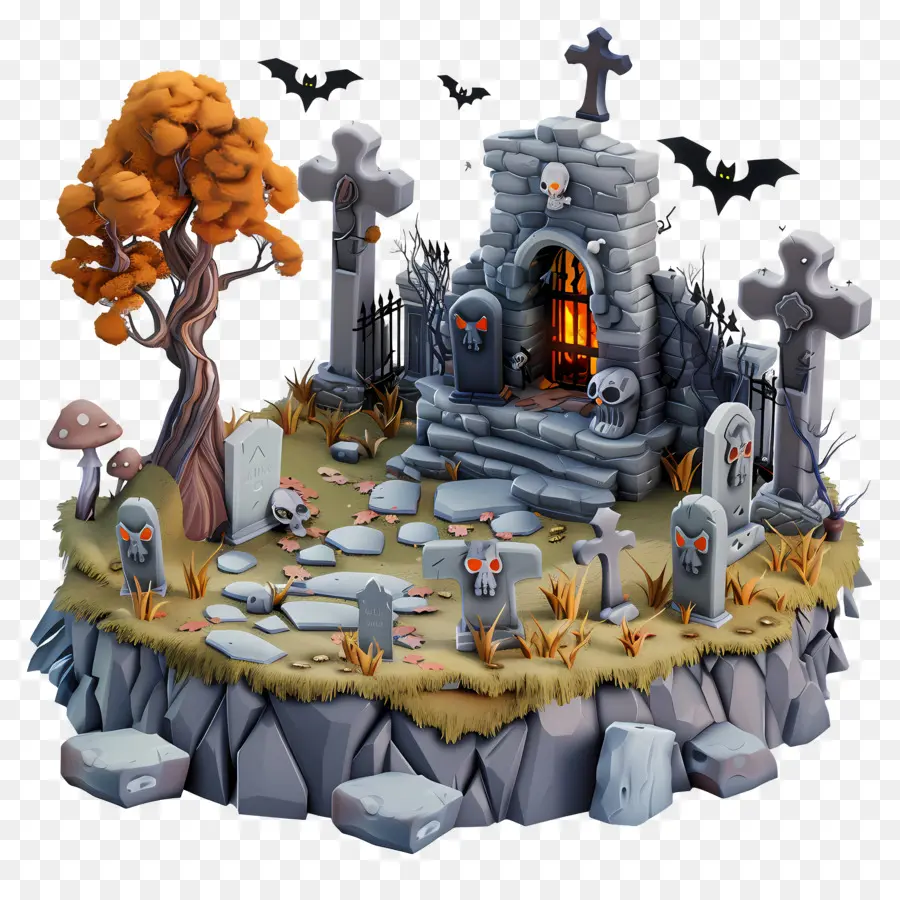 Cemitério De Halloween，Cemitério PNG