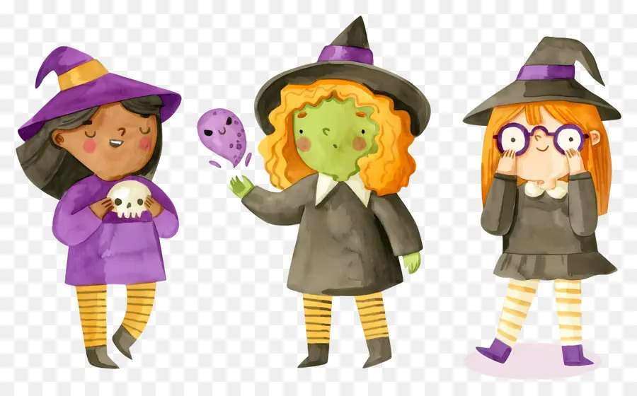 Dia Das Bruxas Crianças，Crianças Em Fantasias De Halloween PNG